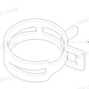 For GWM Tank 300 Cooling System Steel Band Elastic Clamp 09820095