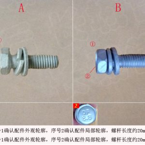 For GWM Tank 300 Hex Head Bolt Spring and Flat Washer Assembly Q1460620FDE