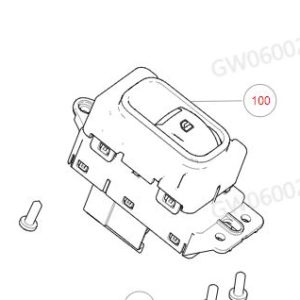 For GWM Tank 300 Left Rear Door Window Switch Assembly 3746101XKM13A