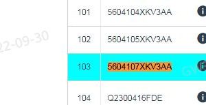 Ручка для открытия крышки багажника GWM Tank 500, OE 5604107XKV3AA