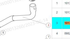 For GWM Tank 500 Oil Cooler Outlet Hose Assembly 1013030AEZ01
