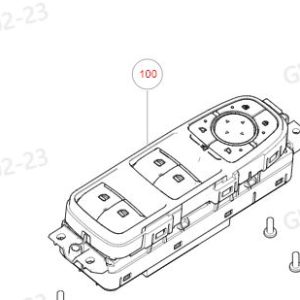 For GWM Tank 300 Left Front Door Window Switch Assembly 3746100XKM13A