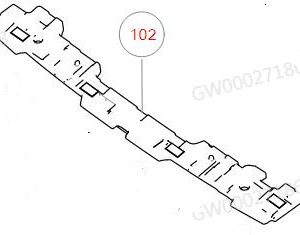 For GWM Tank 500 Rear Bumper Support Plate Assembly 2804106XKV3AA