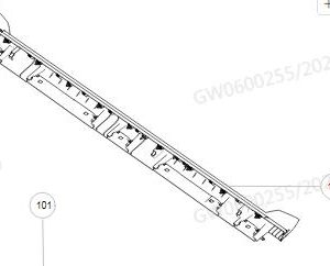 For GWM Tank 300 Right Doorsill Outer Trim Assembly 5006600XKM01A