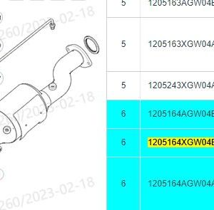 For GWM Tank 300 Exhaust Particulate Filter Assembly 1205164XGW04B