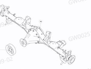 For GWM Tank 300 Rear Axle Assembly 2400101XKM12A