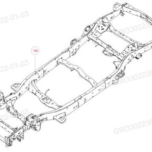 For GWM Tank 300 Frame Welding Assembly 2801001XKM13A