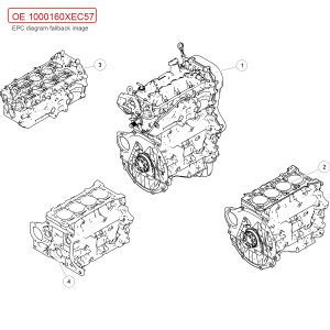 For GWM Tank 300 Cylinder Block Assembly 1000160XEC57