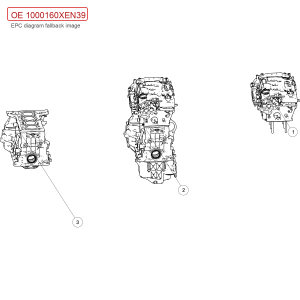 For GWM Tank 300 Cylinder Block Assembly 1000160XEN39
