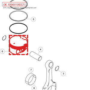 For GWM Tank 300 Engine Piston 1004011XEC71 Powertrain Replacement