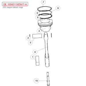 ลูกสูบเครื่องยนต์สำหรับ GWM Tank 300 หมายเลข 1004011XEN17-A