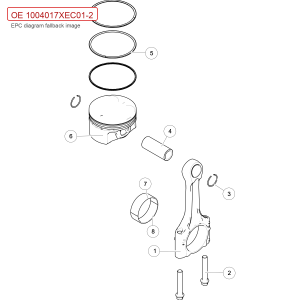 For GWM Tank 300 and Cannon Connecting Rod Bearing 1004017XEC01 2 1004017XEC01 2