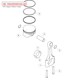 For GWM Tank 300 Engine Connecting Rod Assembly 1004200XEC02 G5 1004200XEC02 G5