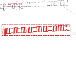 For GWM Tank 300 Intake Camshaft Assembly 1006100AEN03