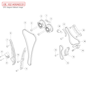For GWM Tank 300 Timing Chain Dynamic Guide Rail Assembly 1021400AEC01
