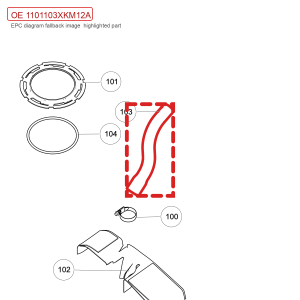 For GWM Tank 300 Fuel Filler Hose 1101103XKM12A