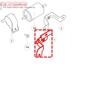 For GWM Tank 300 Fuel Filter Bracket 1117102XKM14A