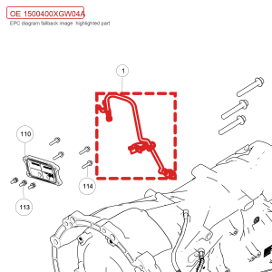For GWM Tank 300 Automatic Transmission Breather Pipe Assembly 1500400XGW04A
