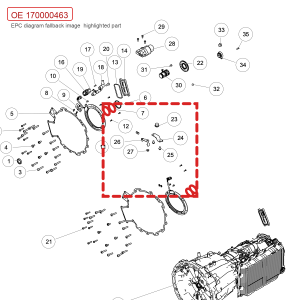 For GWM Tank 300 Transmission Sealing Ring 170000463