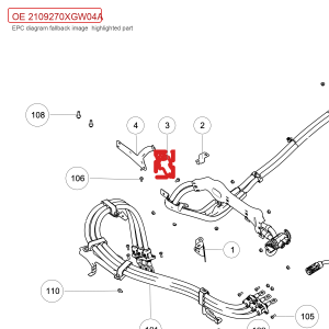 Wiring Harness Bracket 2109270XGW04A For GWM Tank 300 Charging System Support