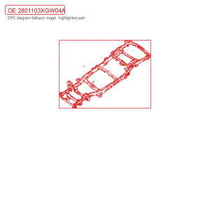 For GWM Tank 300 Frame Welding Assembly 2801103XGW04A