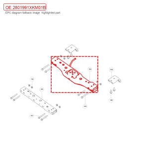 For GWM Tank 300 Fourth Crossmember Sub assembly 2801991XKM01B