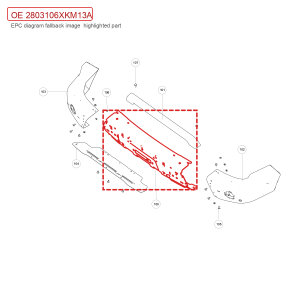 For GWM Tank 300 Front Bumper Lower Section 2803106XKM13A