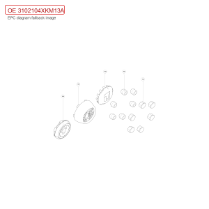 For GWM Tank 300 Wheel Decorative Cover 3102104XKM13A