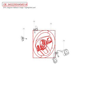 For GWM Tank 300 Steering Wheel Sub Assembly 3402200XKM01A