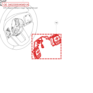 For GWM Tank 300 Steering Wheel Multi Function Switch Assembly 3402305XKM01A