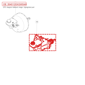 مجموعة مضخة الفرامل الكهربائية المساعدة لسيارة GWM Tank 300، رقم OE: 3540120XGW04A