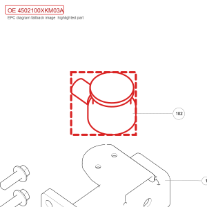 Suporte para suporte de pneu sobressalente para GWM Tank 300 4502100XKM03A