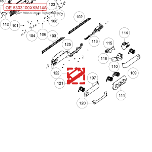 For GWM Tank 300 Glove Box Assembly 5303100XKM14A