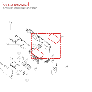 For GWM Tank 300 Console Elbow Rest Assembly 5305102XKM13A
