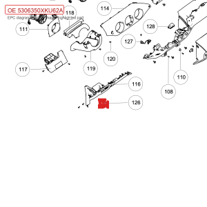 For GWM Tank 300 Hood Release Handle Assembly 5306350XKU62A