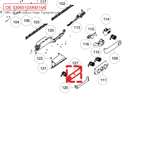 For GWM Tank 300 Instrument Panel Left Decorative Trim Assembly 5306510XKM14A