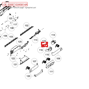 For GWM Tank 300 Steering Column Upper Cover Assembly 5306710XKM14A