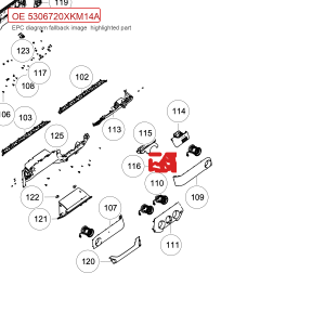 For GWM Tank 300 Steering Column Lower Cover Assembly 5306720XKM14A