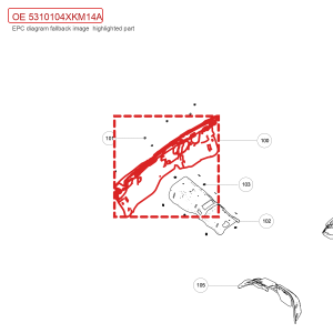 For GWM Tank 300 Front Cowl Inner Insulation Pad Assembly 5310104XKM14A