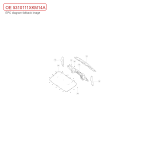 For GWM Tank 300 Front Bulkhead Outer Heat Insulation Pad 5310111XKM14A