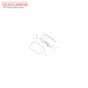 For GWM Tank 300 Front Wall Outer Heat Insulation Pad Lower Section 5310113XKM14A