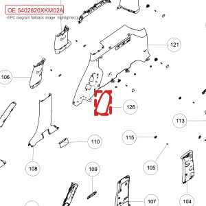 For GWM Tank 300 Rear Seat Right Side Wing Foam Assembly 5402820XKM02A