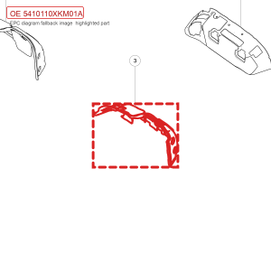 For GWM Tank 300 Left Rear Wheel Arch Sound Insulation Pad 5410110XKM01A