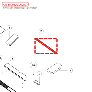 For GWM Tank 300 Hood Trim Assembly 5500120XKM13A