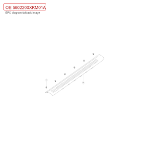 For GWM Tank 300 Rear Back Door Sill Trim Assembly 5602200XKM01A