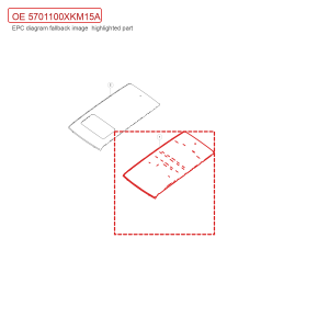 For GWM Tank 300 Roof Panel Assembly 5701100XKM15A
