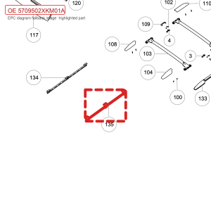 For GWM Tank 300 Roof Front Crossmember Left Connection Plate Assembly 5709502XKM01A