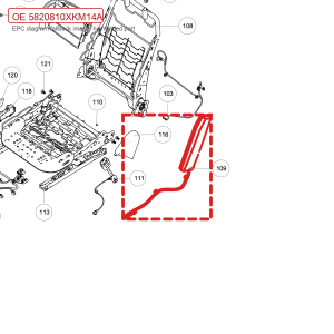 For GWM Tank 300 Far Side Airbag Assembly 5820810XKM14A