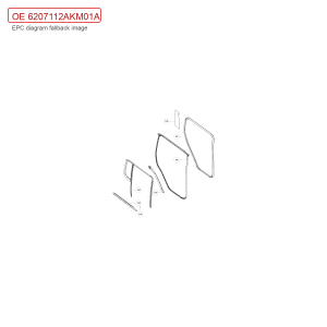 For GWM Tank 300 Right Rear Door Glass Run Channel 6207112AKM01A