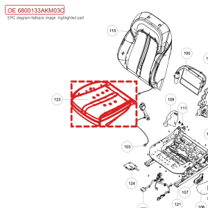 For GWM Tank 300 Driver Seat Cushion Pad Assembly 6800133AKM03C
